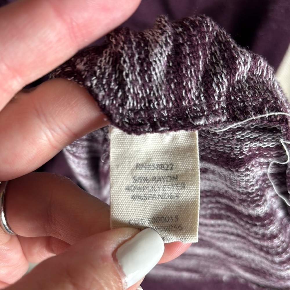 Max Studio > Purple Long Sleeve Scoop Neck Trapeze Sweater Dress Small - Picture 7 of 8